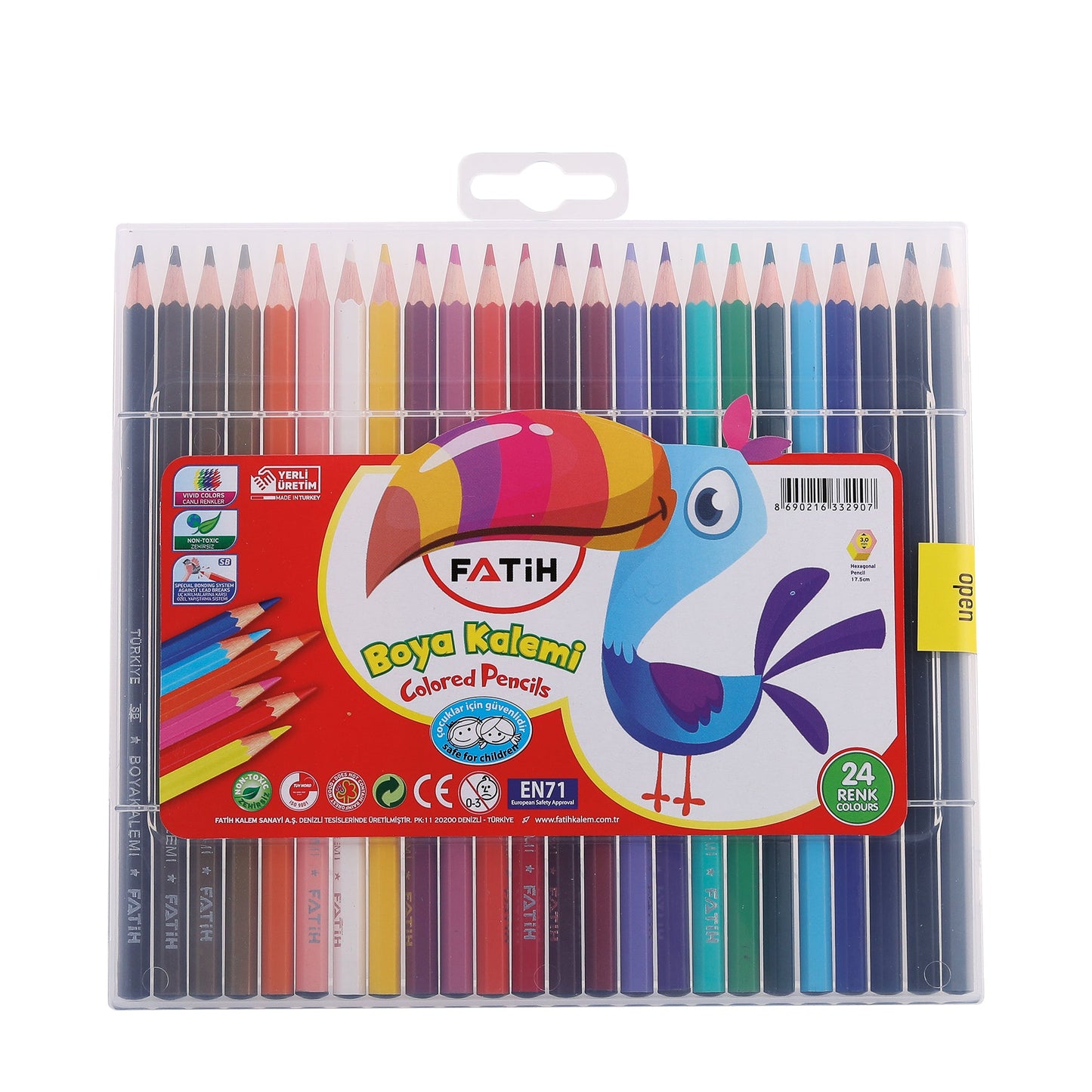 Crayones en estuche plastico 24 colores
