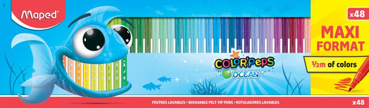 MARCADORES MAPED OCEAN 48 COLORES