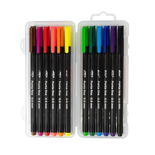 MARCADORES EN ESTUCHE FAST FINELINER 12C (12X12)