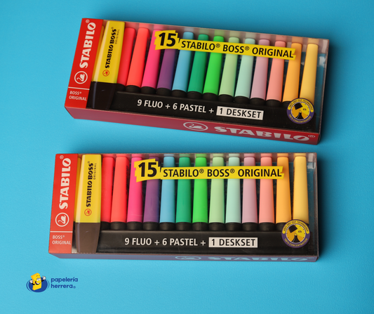 RESALTADOR STABILO BOSS 15 UNID. ORIGINAL
