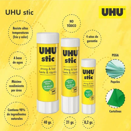 GOMA EN BARRA UHU 8.2 GR.