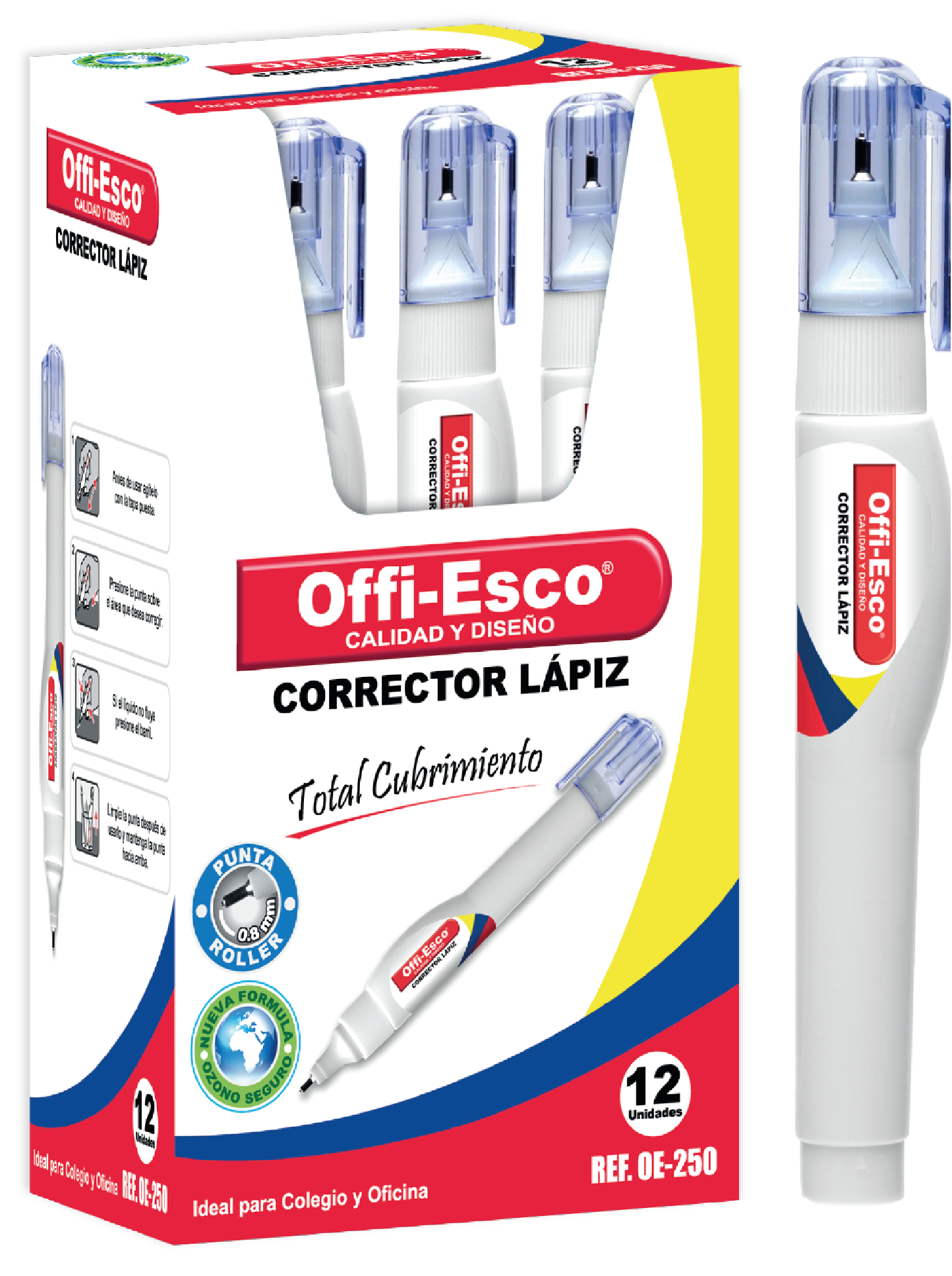 Corrector lápiz contenido 8 ml OE-250 UNIDAD