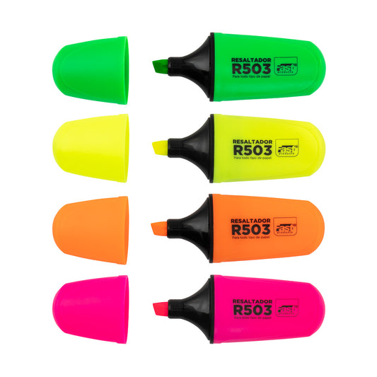 RESALTADOR FAST ESTUCHE DE 4 COLORES