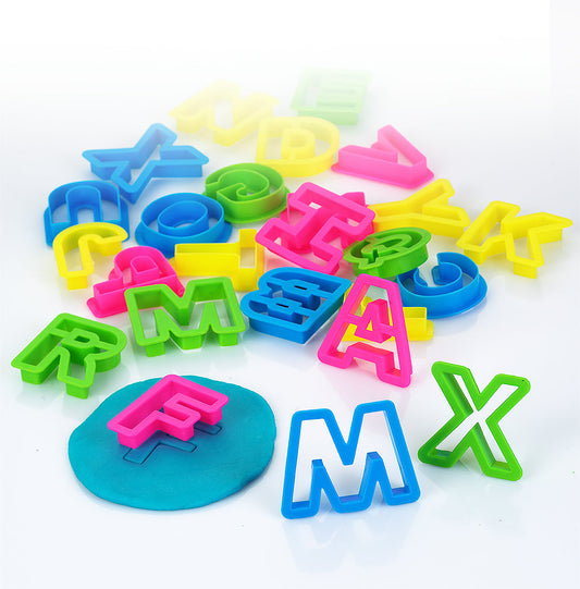MOLDES DE LETRAS PARA PLAY DOUGH