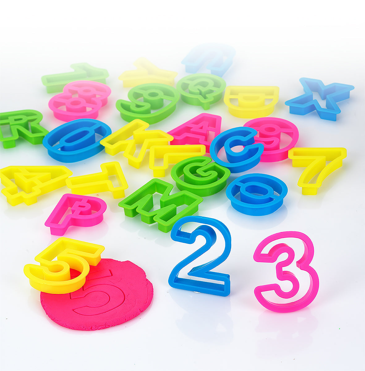 Molde para play fough números