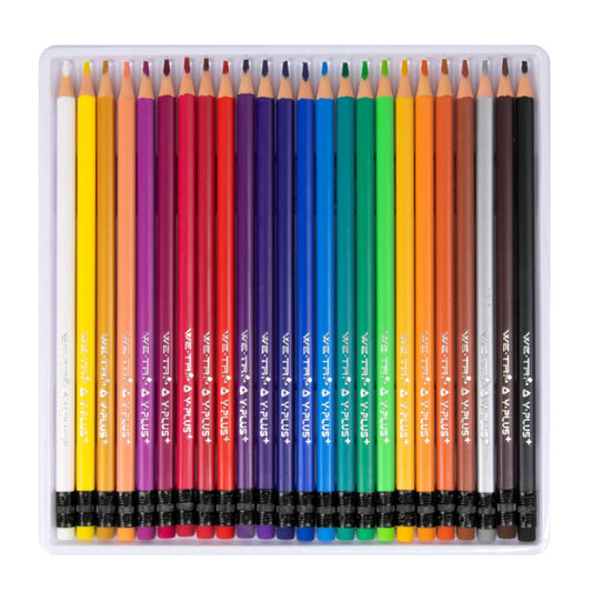 CRAYON Y-PLUS PC180200 24 COLORES BORRABLE LARGO
