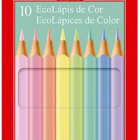 CRAYON FABER CASTELL 120510P 10 COLORES PASTEL LARGO TRIANGULAR