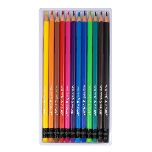 CRAYON Y-PLUS 12 COLORES BORRABLE LARGO