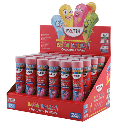 Crayones 12 colores en tubo