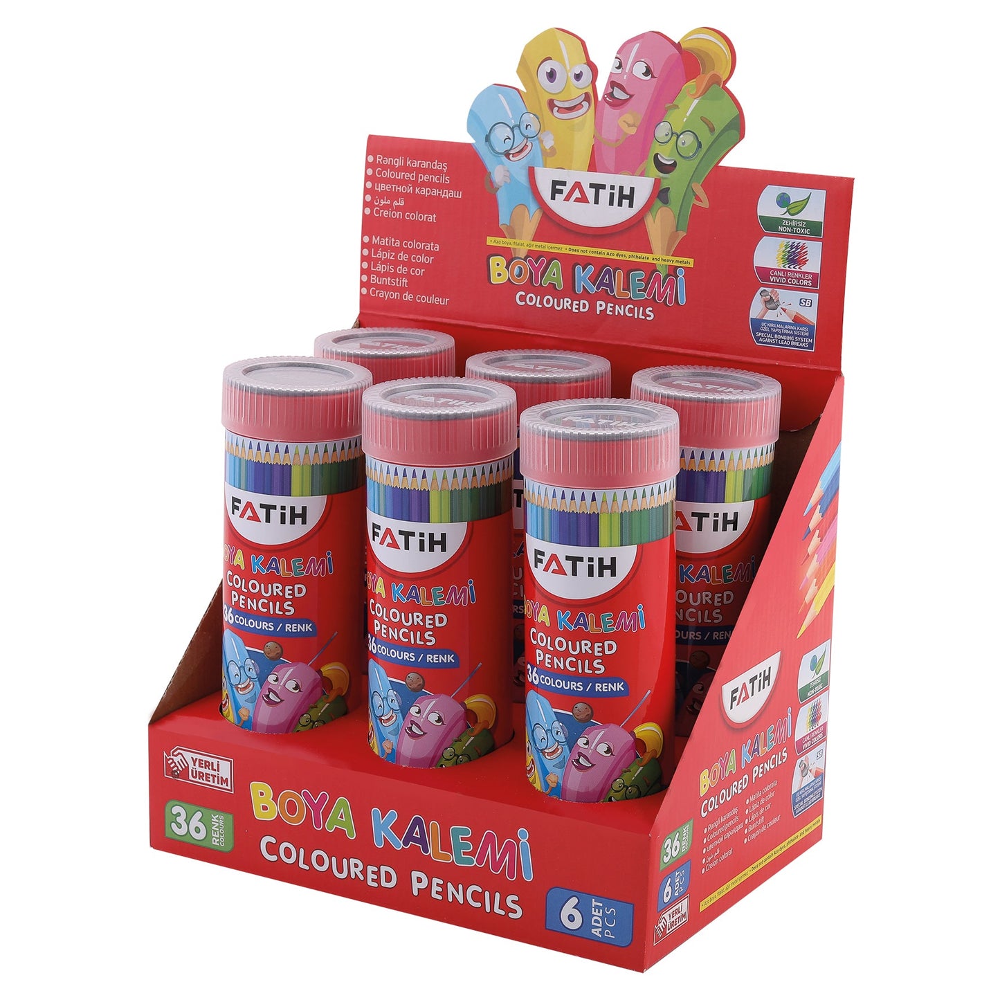 Crayones 36 colores en tubo