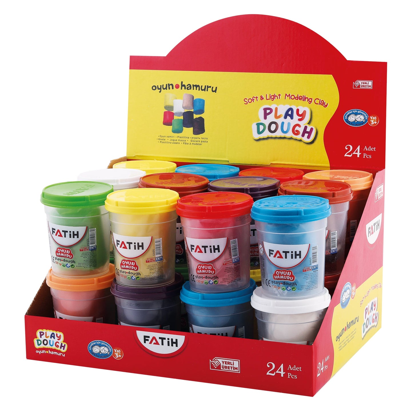Set de play dough Fatih de 24 piezas