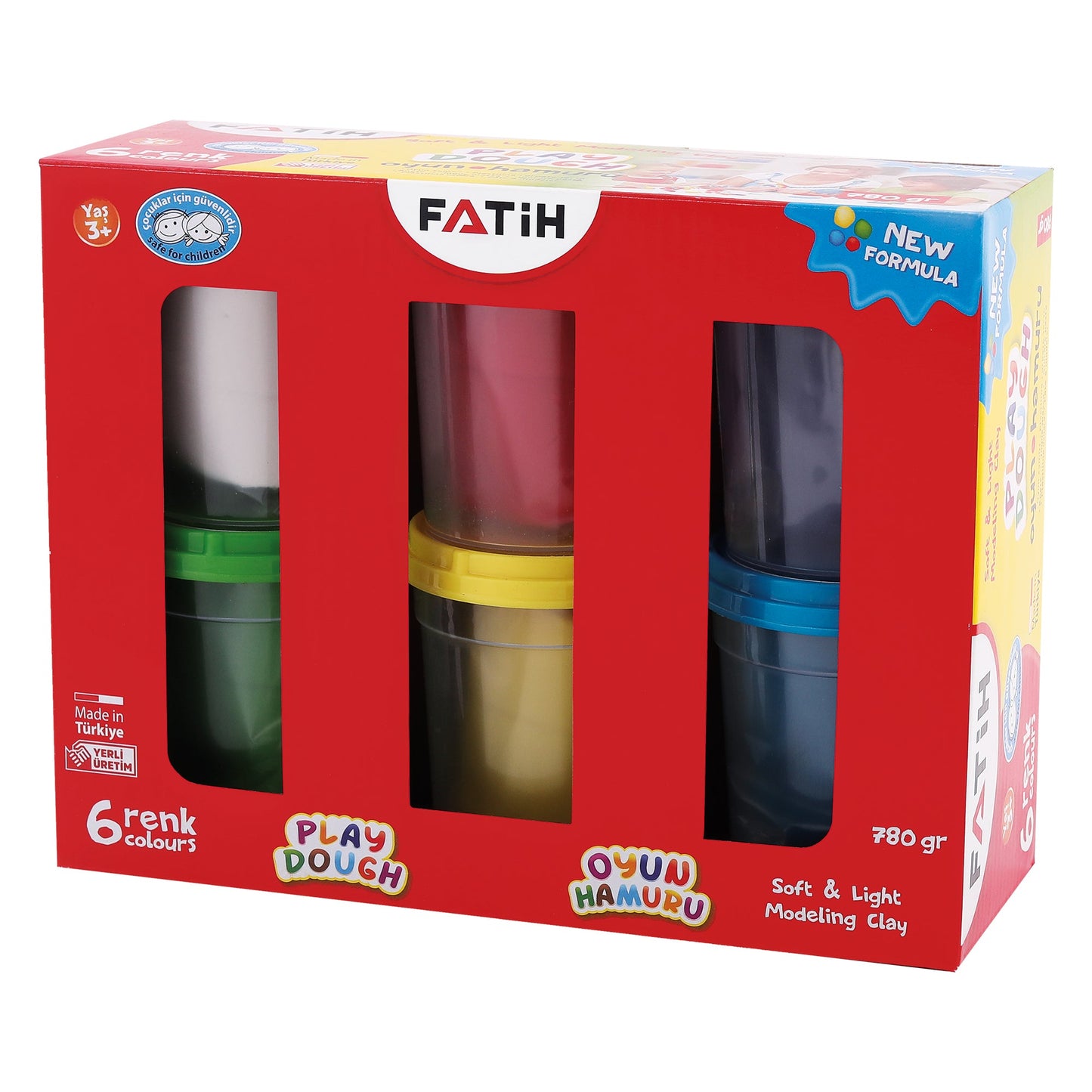 Estuche play dough 6 pzas