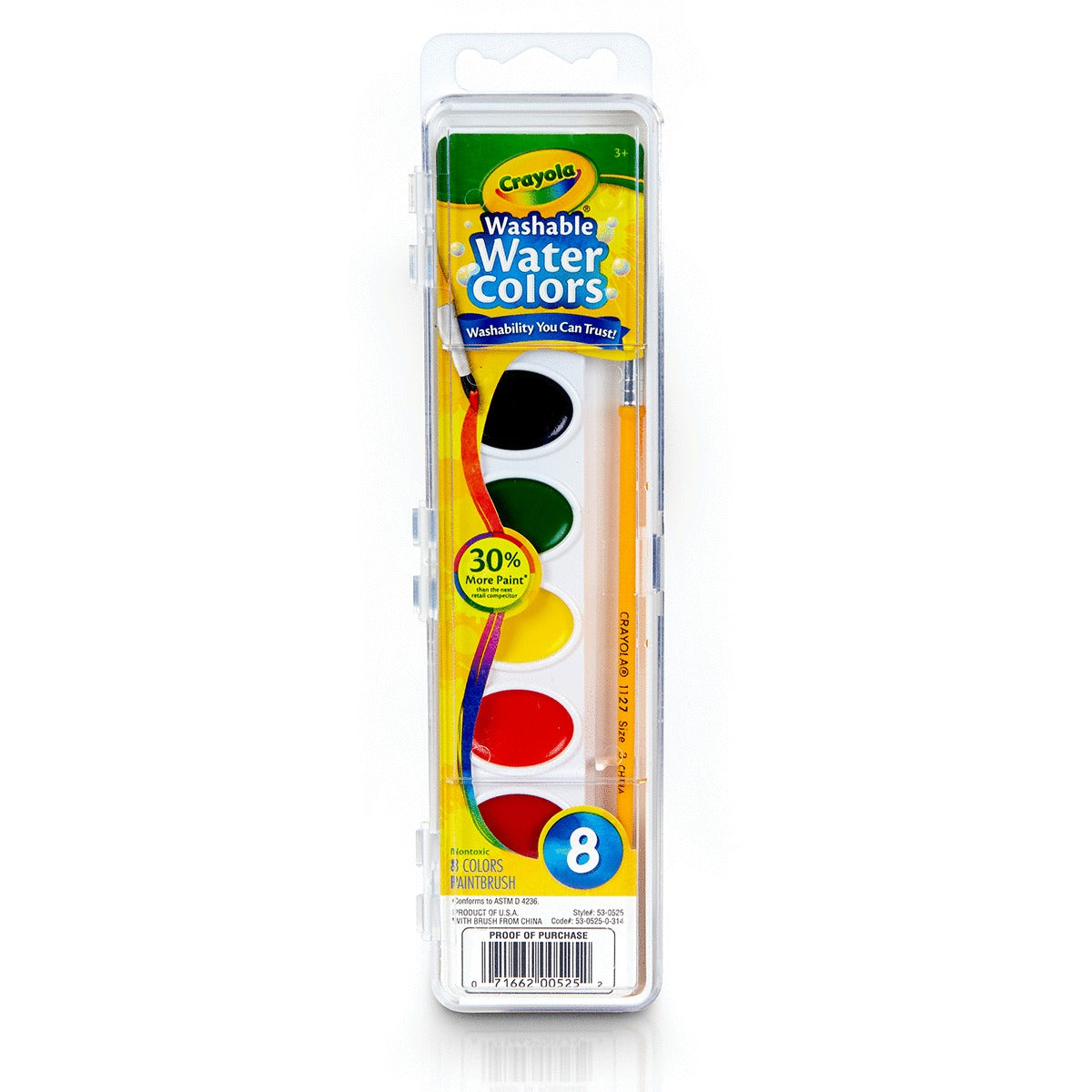 Crayola 8 Acuarelas Lavables