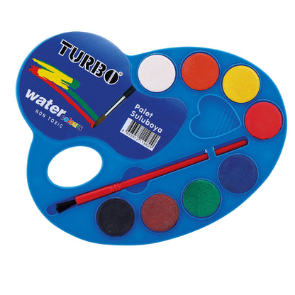 Paleta de acuarelas Turbo 8 colores