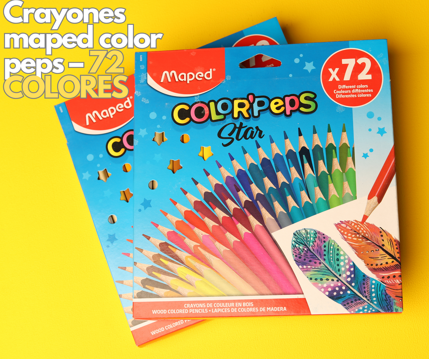 CRAYON MAPED 832072 COLOR PEPS TRIANGULAR 72 COLORES