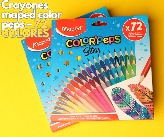 CRAYON MAPED 832072 COLOR PEPS TRIANGULAR 72 COLORES