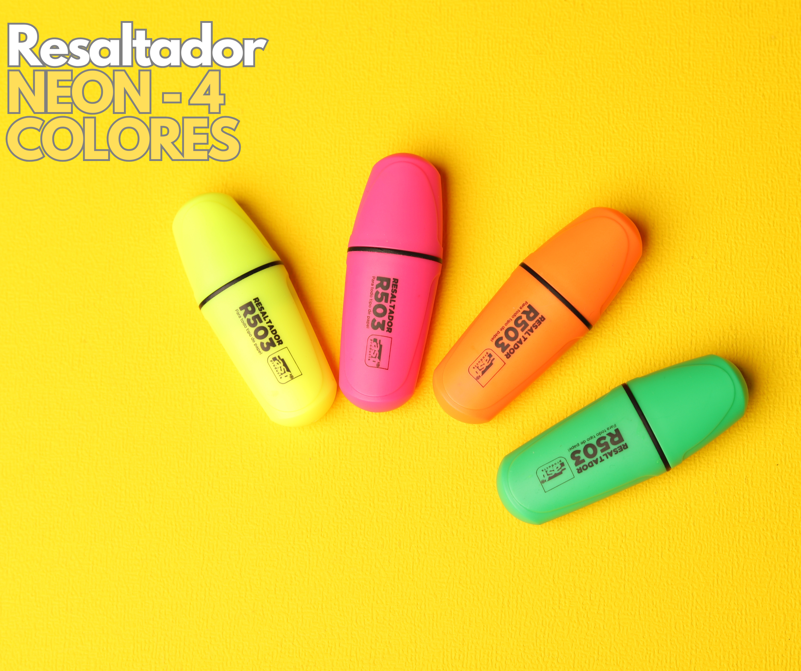 RESALTADOR FAST ESTUCHE DE 4 COLORES