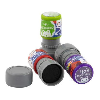 SELLO FAST ESCOLAR SET CON 6 DISEÑOS (2X30)