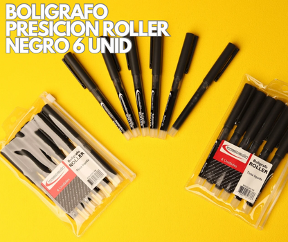 BOLIGRAFO PRESICION ROLLER NEGRO 6 UNID