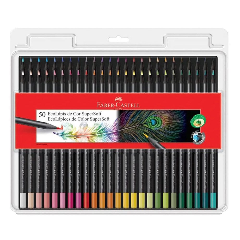 CRAYON DE MADERA FABER CASTELL SUPERSOFT 50 COLORES