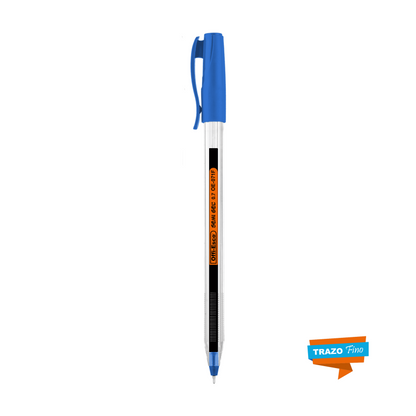 Bolígrafo semi gel 0.7 m OE-071F TRIANGULAR  AZUL UNIDAD