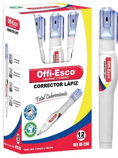 Corrector lápiz contenido 8 ml OE-250 UNIDAD