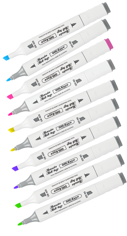 Marcador permanente multi-trazo x 60 Unds OE-525-60