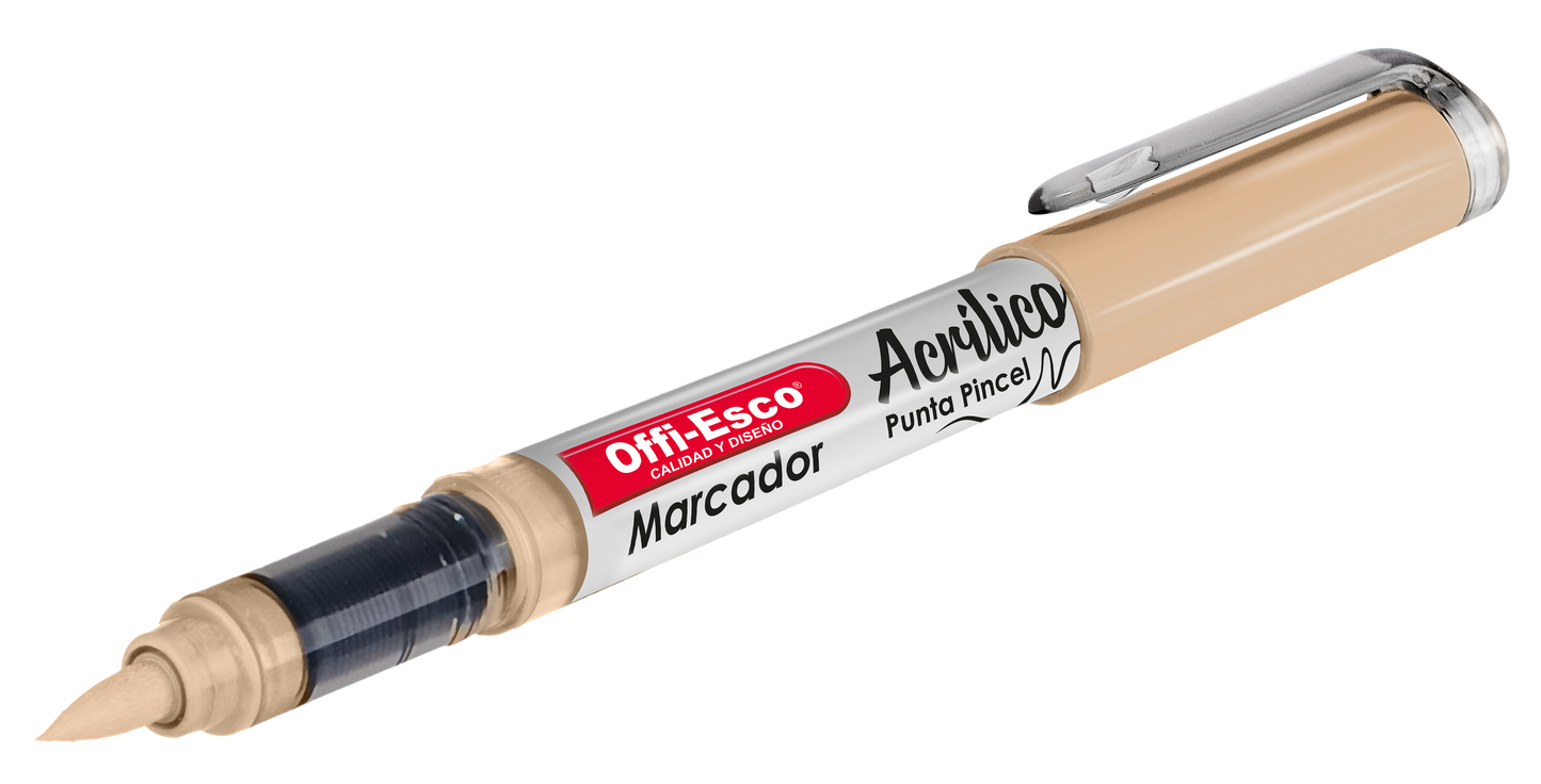 Marcadores Acrílicos Punta Pincel OE-581-12