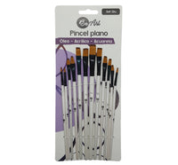 PINCEL BE ART NYLON PLANO 12 UNIDADES