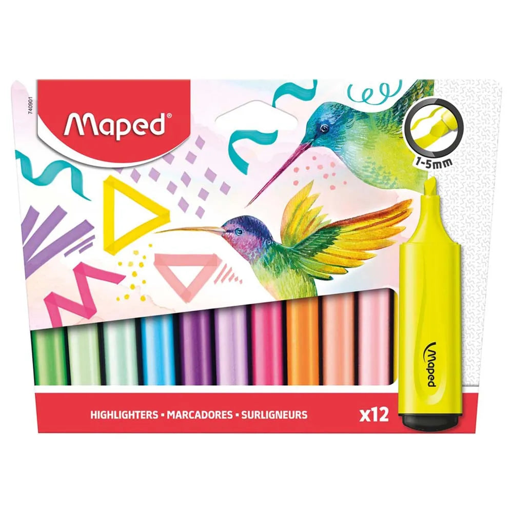MARCADOR PARA DESTACAR MAPED 740901 12 COLORES 12 COLORES