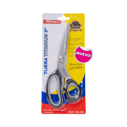 TIJERA DE OFICINA 8.0" TITANIUM P100 OE-229