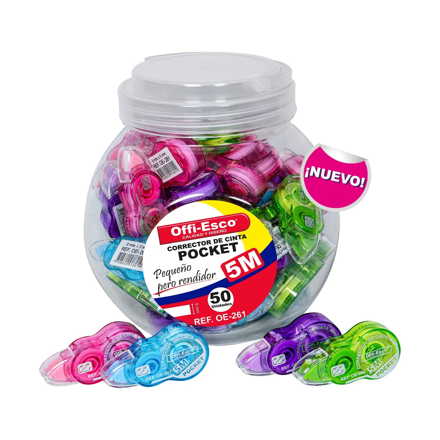 Corrector cinta x 5 metros POCKET OE-261 CINTA MINI
