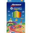 CRAYON ARTESCO COLOR PLUS LARGO 12 COLORES