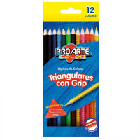 CRAYON PROARTE LARGO 12 COLORES TRIANGULAR