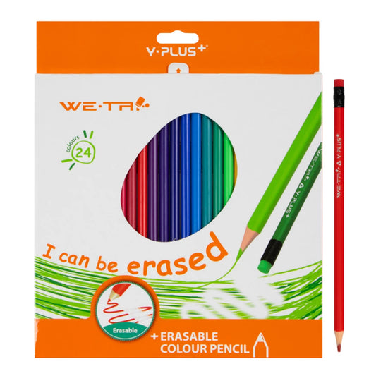 CRAYON Y-PLUS PC180200 24 COLORES BORRABLE LARGO
