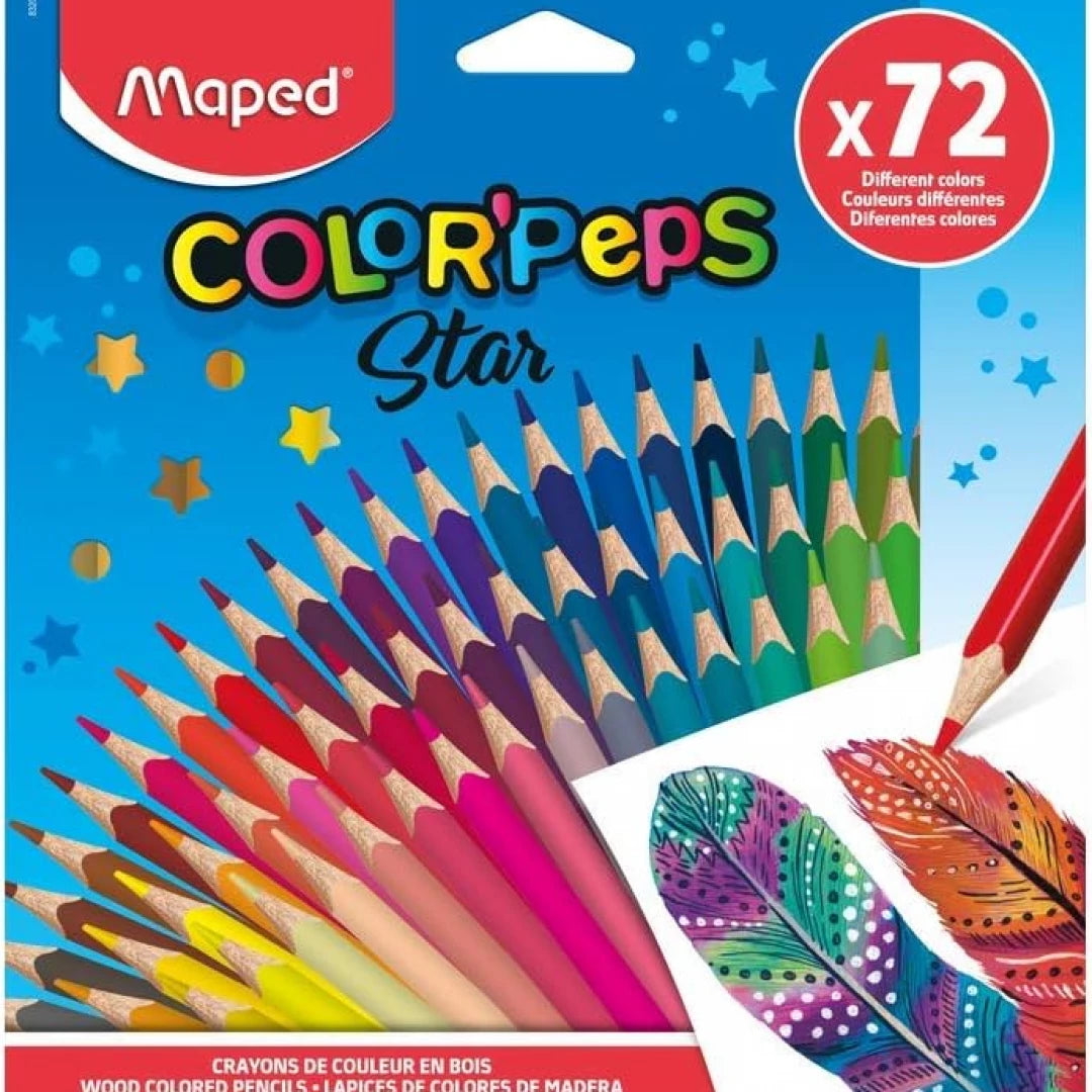 CRAYON MAPED 832072 COLOR PEPS TRIANGULAR 72 COLORES