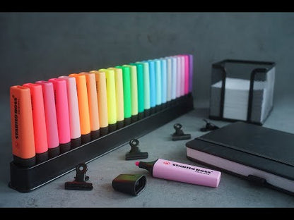 Stabilo estuche de marcadores resaltadores Boss de 23 colores neon y pastel