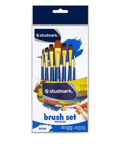 Pinceles studmark B705 nylon set 7 piezas